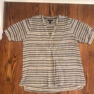 Black and white long sleeve shirt